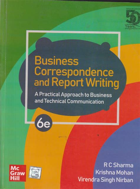 Download Business Correspondence And Report Writing By Rc Sharma And Krishna Mohan 