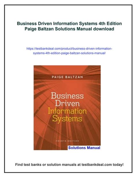 Download Business Driven Information Systems 4Th Edition Pdf 