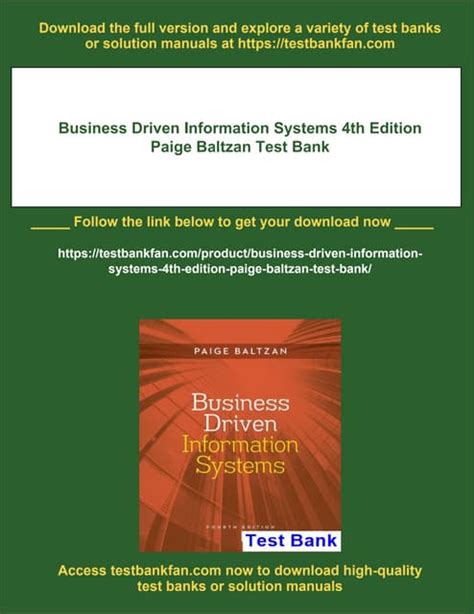 Read Online Business Driven Information Systems Quiz 4Th Edition 