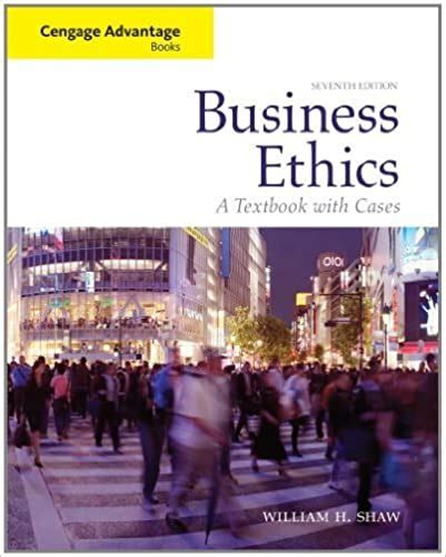 Full Download Business Ethics By Shaw 7Th Edition 