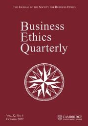 Download Business Ethics Quarterly Journal 
