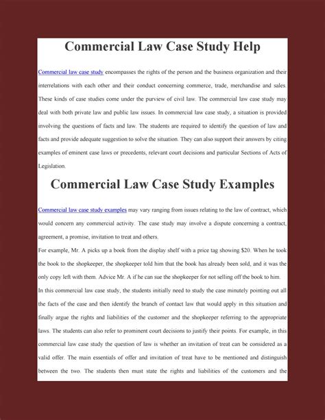 Read Business Law Case Study Answers 