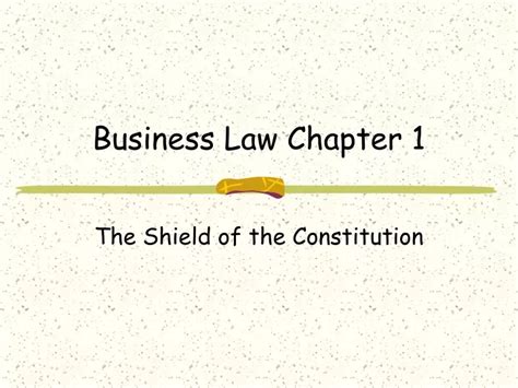 Full Download Business Law Chapter 1 