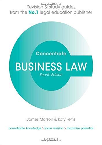 Read Business Law Concentrate Law Revision And Study Guide 