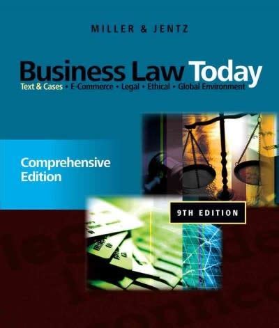 Download Business Law Today 9Th Edition Online Quizzes 