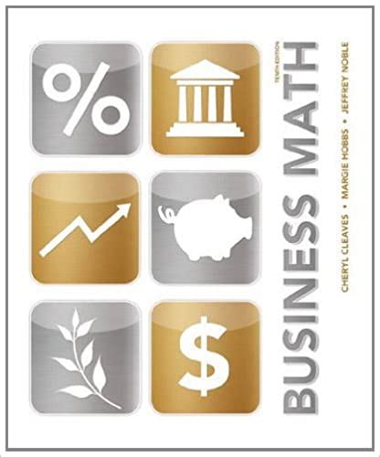 Read Business Mathematics 10Th Edition 