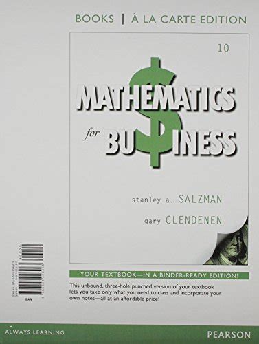 Full Download Business Mathematics Books A La Carte Edition Plus New Mylab Math With Pearson Etext Access Card Package 13Th Edition 