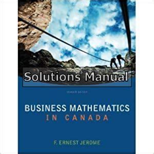 Download Business Mathematics In Canada 7Th Edition 