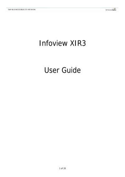 Read Online Business Objects Designer Xir3 User Guide 