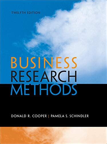 Read Business Research Method 12 Edition Cooper 