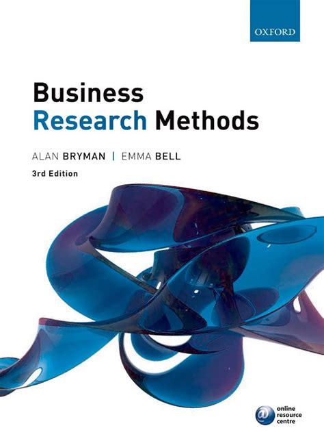 Read Online Business Research Method 3Rd Edition Bryman 