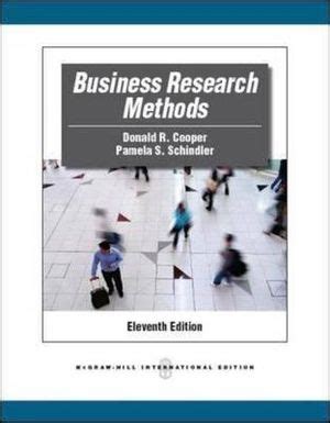 Read Business Research Methods Donald R Cooper Moosic 