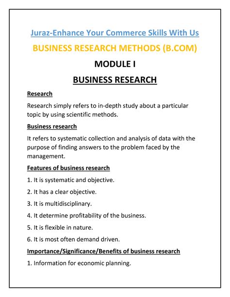 Read Business Research Methods University Of Calicut 