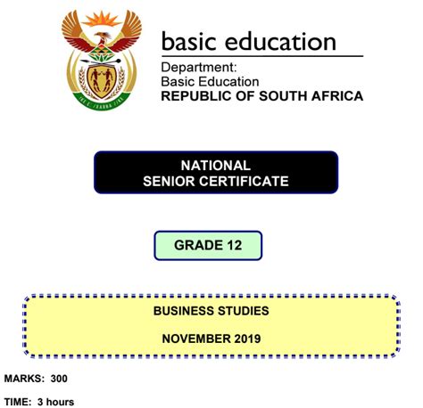 Read Online Business Studies Grade 12 June Exam Papers 2010 