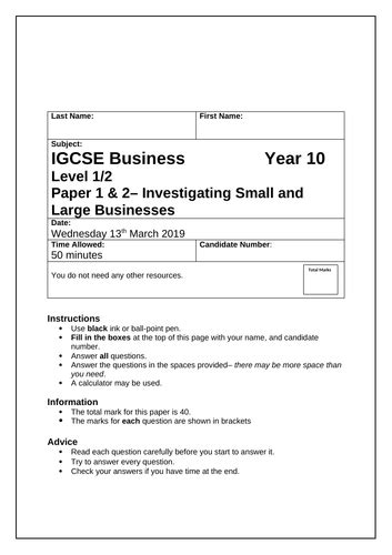 Full Download Business Studies Igcse Past Papers Edecxel 