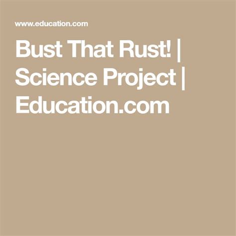 Bust That Rust Science Project Education Com Nail Polish Science Experiments - Nail Polish Science Experiments
