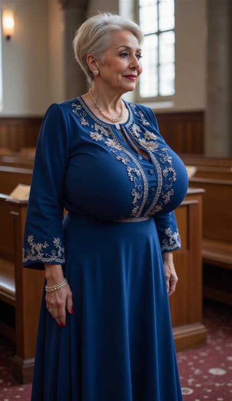busty granny nude