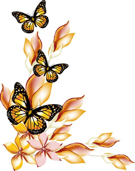 Butterflies And Flowers Designs