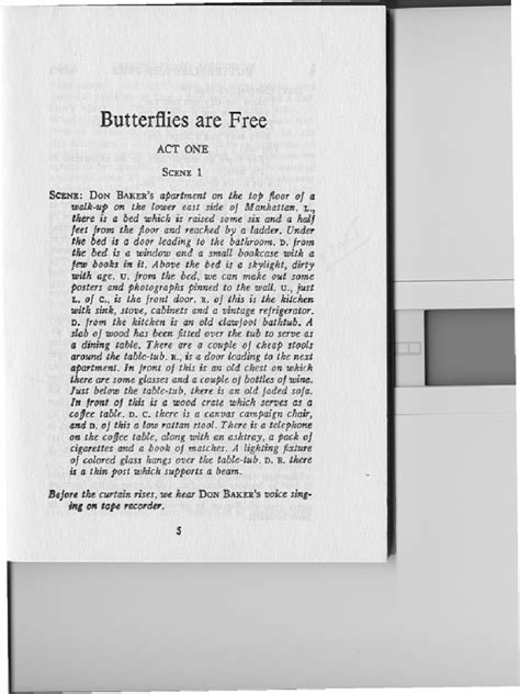 Read Online Butterflies Are Free Play Script 