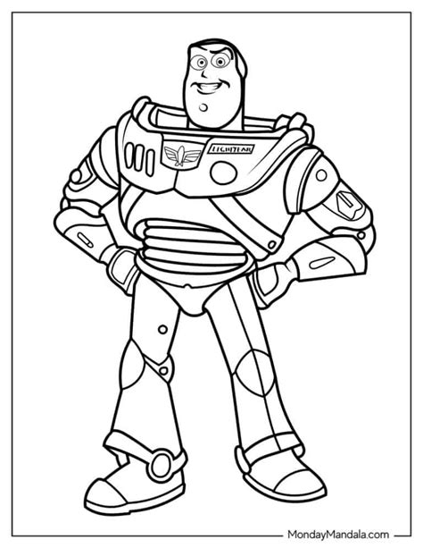 buzz lightyear coloring page