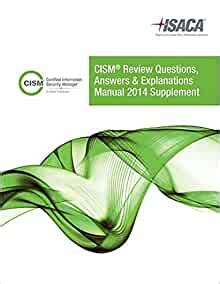 Read Online By Isaca Cism Review Qae Manual 2014 Supplement Paperback 