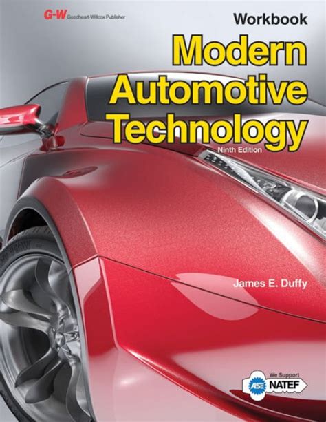 Download By James E Duffy Modern Automotive Technology Workbook Eighth Edition Workbook 