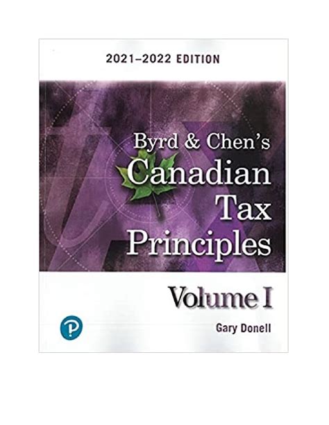 Full Download Byrd Chen Canadian Tax Principles Solutions Manual 