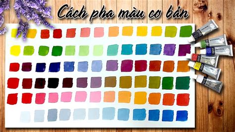 cách pha màu | Cch pha mu v bng pha c