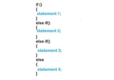 C Else If Statements