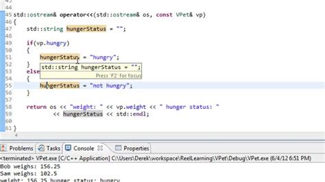 C Insertion Operator