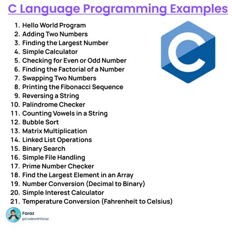 C Programming Examples Pdf