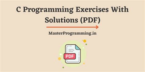 c programming exercises with solutions pdf