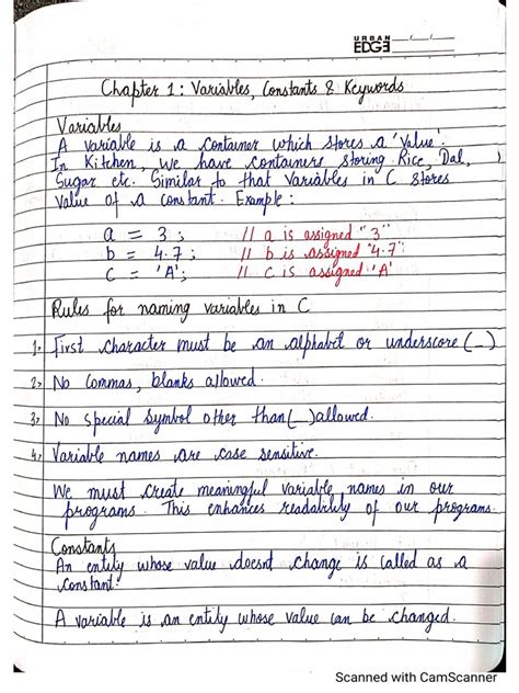 C Programming Notes