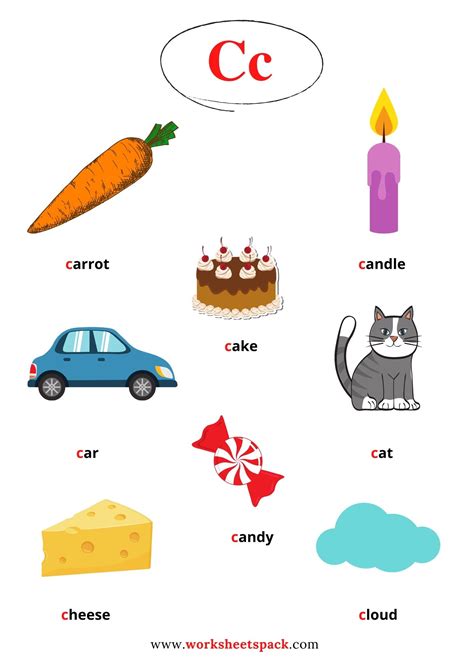 C Words For Preschool Letter C Activity For Preschool Words That Start With C - Preschool Words That Start With C