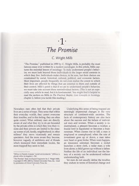 c wright mills the promise reference