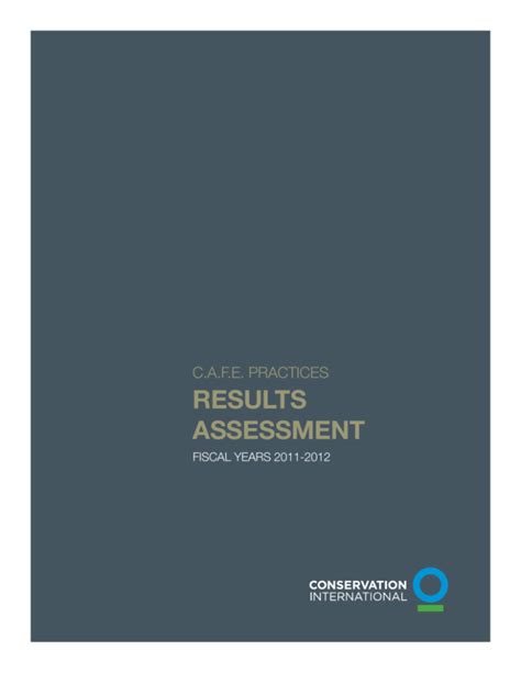 Download C A F E Practices Results Assessment Conservation 