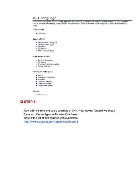 Read Online C Language Documents 