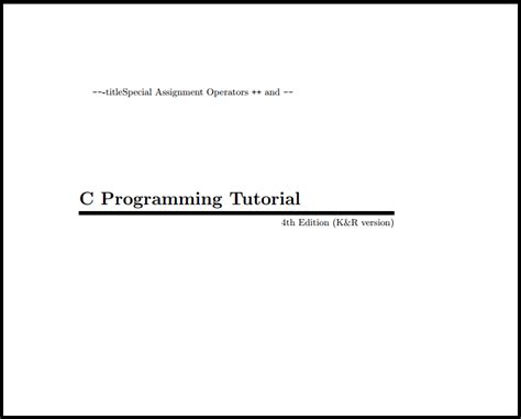Read C Programming Tutorial Pdf Mark Burgess 