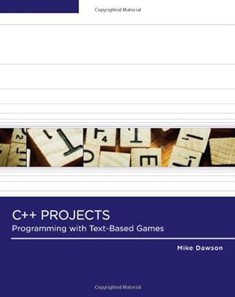 Download C Projects Programming With Text Based Games 