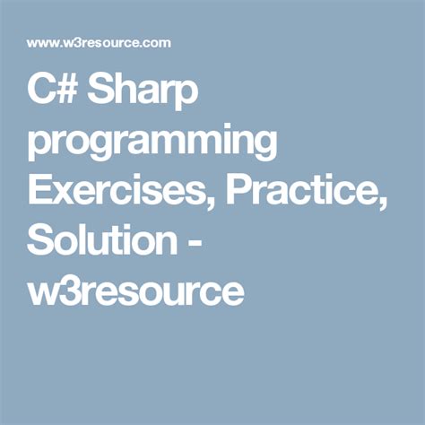 Read C Sharp Programming Projects And Solutions Sinfulore 