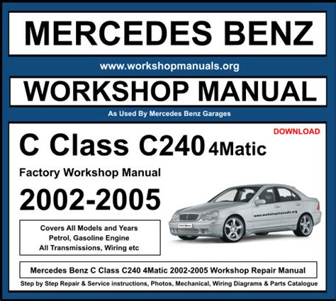 C240 2002 Manual
