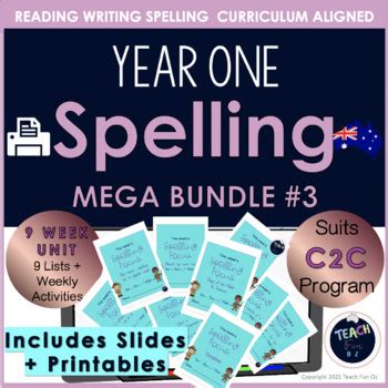 C2c Weekly Spelling Sheets Year 8