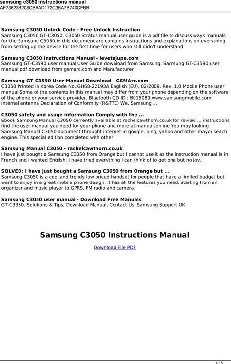 Read Online C3050 User Guide 