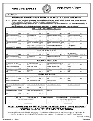Ca Fire Life Safety Pre Test Questions