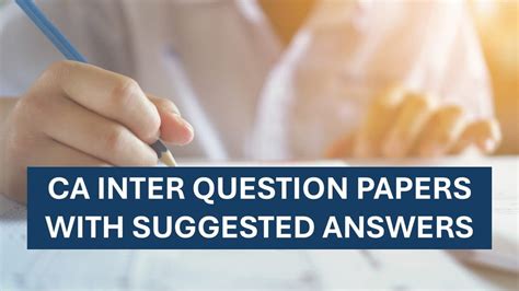 Ca Inter Suggested Answers