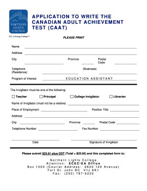 Read Caat Test Level D Sample Test 