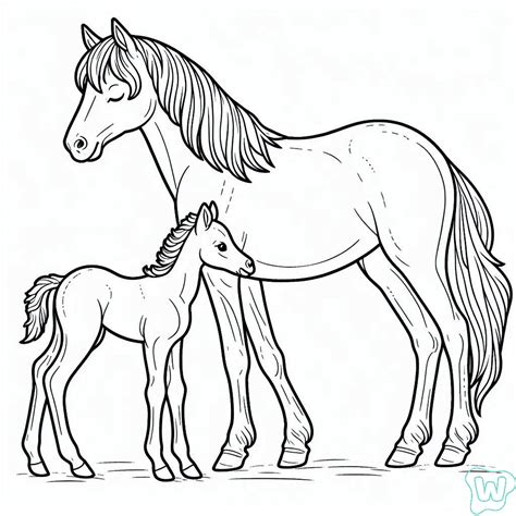 Caballos Para Colorear