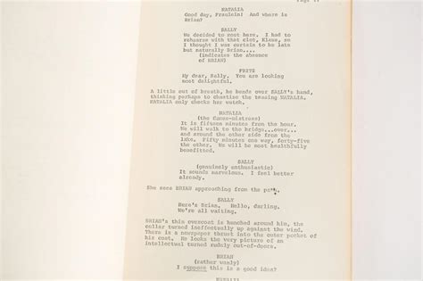 Cabaret Play Script