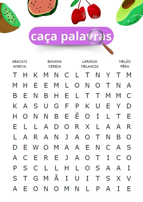 Caca Palavras Imprimir