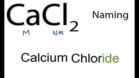 cacl2 ionic compound name